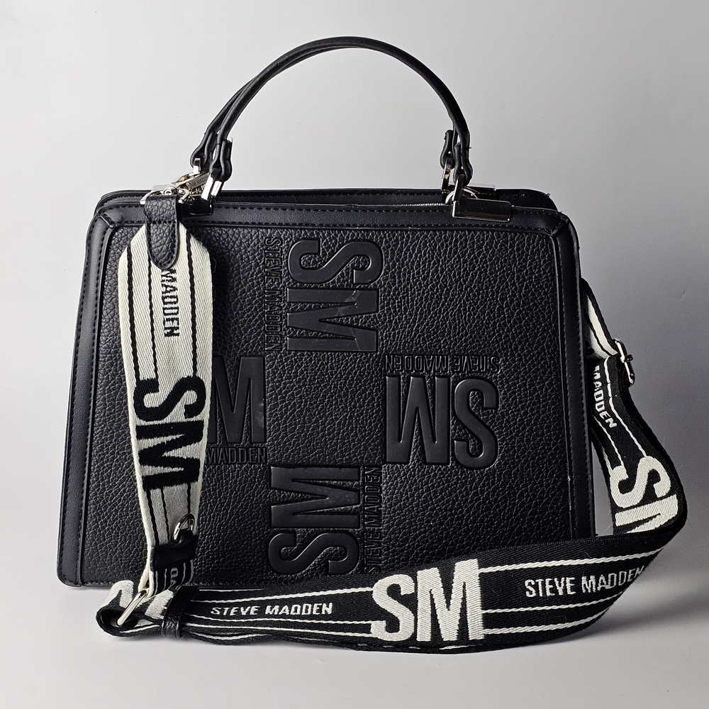 Steve Madden Black Handbag with Strap